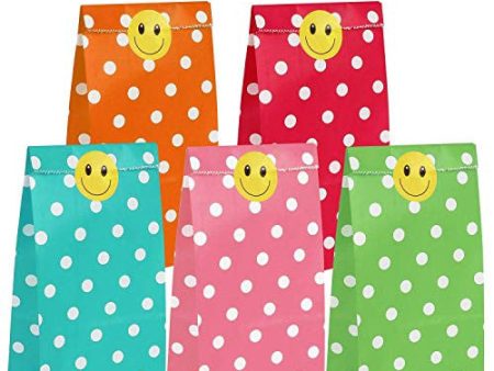 80 piezas Bolsas Regalo, Bolsas para Chuches, Bolsa Regalo Cumpleaños con Adhesivos Sellado de 80 piezas para Empacar Regalos Embalaje Deteriorado on Sale