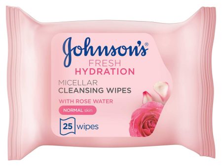 Johnson S Cleansing Wipes Fresh Hydration Micellar - 25 Wipes Discount